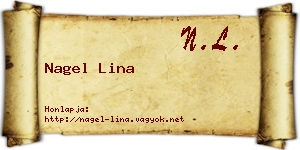 Nagel Lina névjegykártya